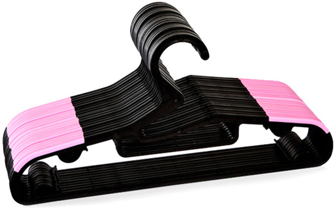 DECOSIN 圓形防滑衣架, 50件, 粉色的