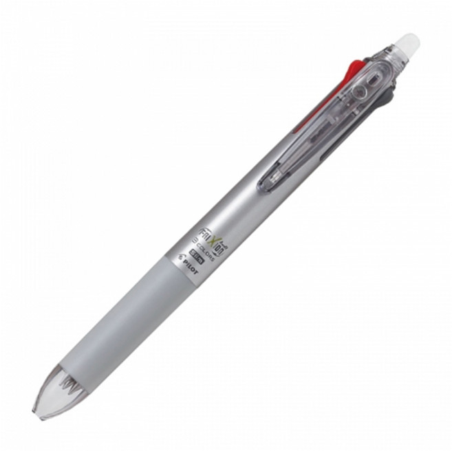 프릭션 3색 슬림 볼펜 0.38mm, 다크실버, 1개