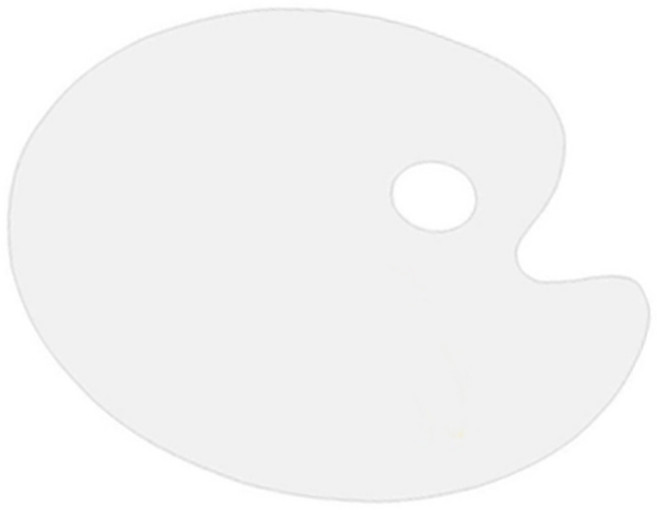 아디코 투명 아크릴 팔레트, 1개