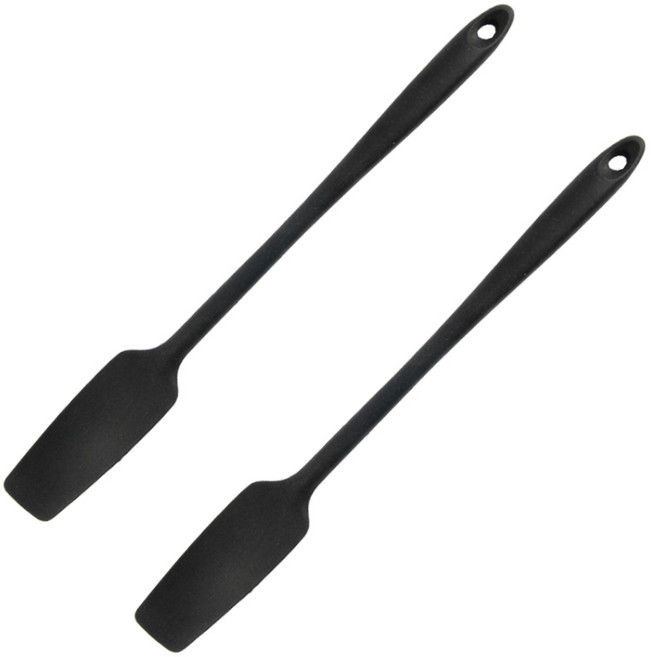 아이메이트 실리콘 슬림형 주걱, 블랙, 2개