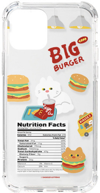 세븐에잇스 스누즈키튼즈 방탄투명 TPU 휴대폰 케이스