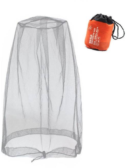 모노로지스 다용도 모기장형 벌초 양봉 방충모자 그래이 + 수납백 세트, 1세트