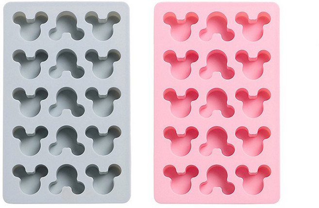 이홈베이킹 동물 모양 생쥐 실리콘 몰드 15구 2종 세트, 1세트
