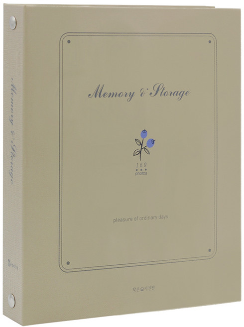 작은사진관 메모리 포켓 앨범 4X6 160포켓, 베이지, 40매