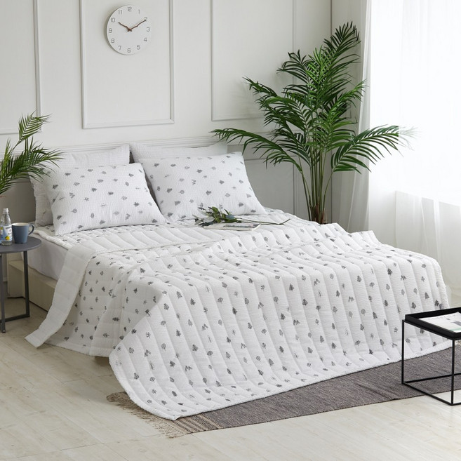 아이레홈 트리 시어서커 여름이불, 트리(그레이)