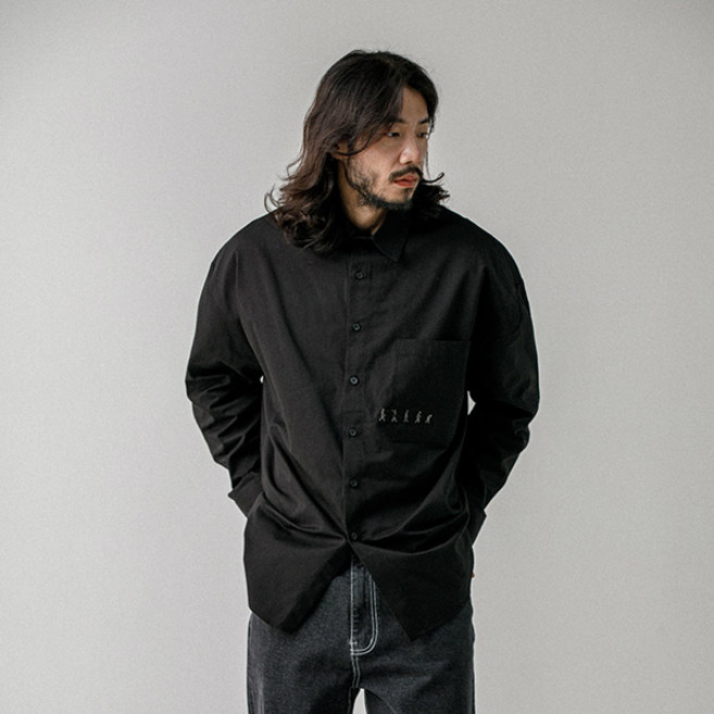 러기드하우스 남성용 디제너레이션 자수 포켓 셔츠