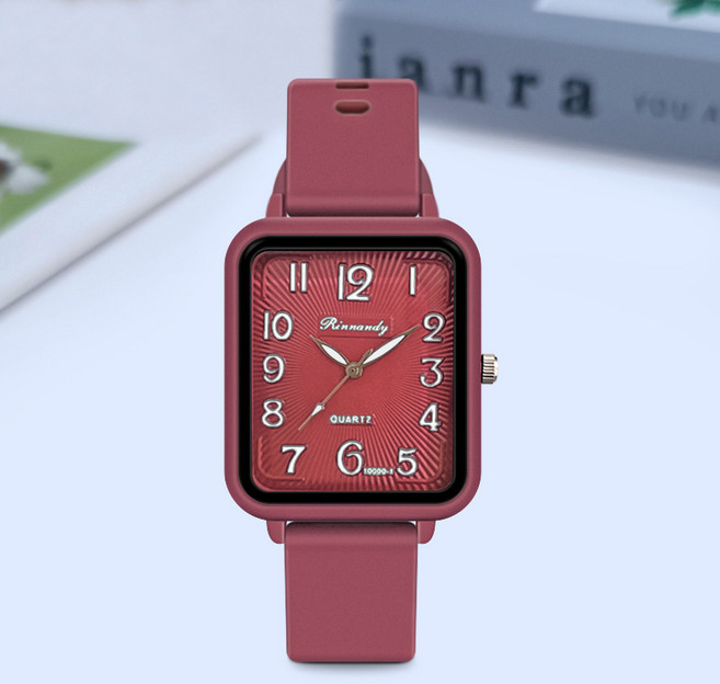 비아워게스트 여성용 토탈 풀컬러 실리콘 손목시계