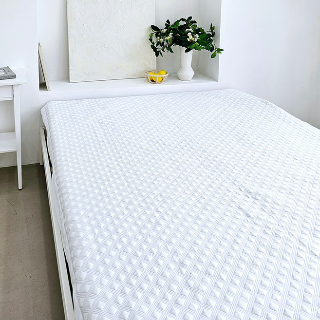 크리벨 코오롱 포르페 냉감 시원함 -6~8℃ 쿨링 쿨패드, 화이트, 쿨매트