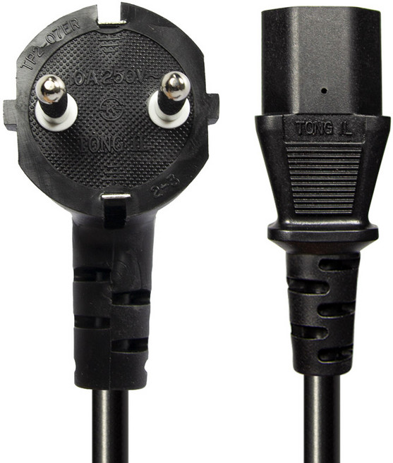 솔탑 국산 AC코드 PC 파워 전원 케이블 SOLTOP-046, 1.5m, 1개