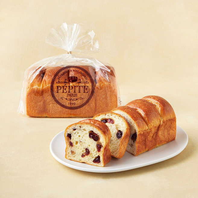 페피트 파리 (PEPITE PARIS) 브리오슈 크랜베리 호두 식빵, 230g, 1개