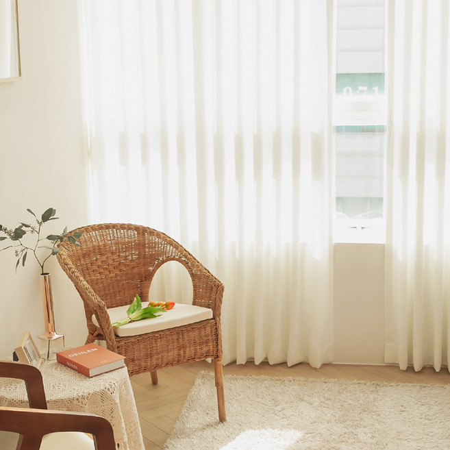 다원코리아 호텔식 암막커튼 나비주름+핀+끈 세트