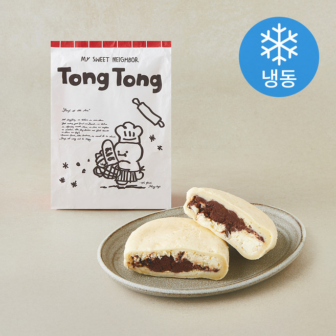 이웃집통통이 초코우유 쫀득빵 (냉동), 180g, 1개, 1개입