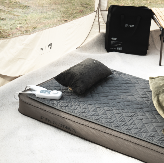 폴라리스캠프 워셔블 카본 탄소매트, 애쉬카키 + 세이지그린, 싱글(70 x 200 cm)