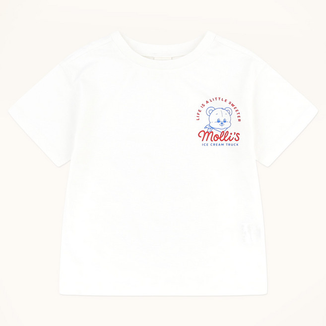 mollimelli friends 熊熊日短袖T恤