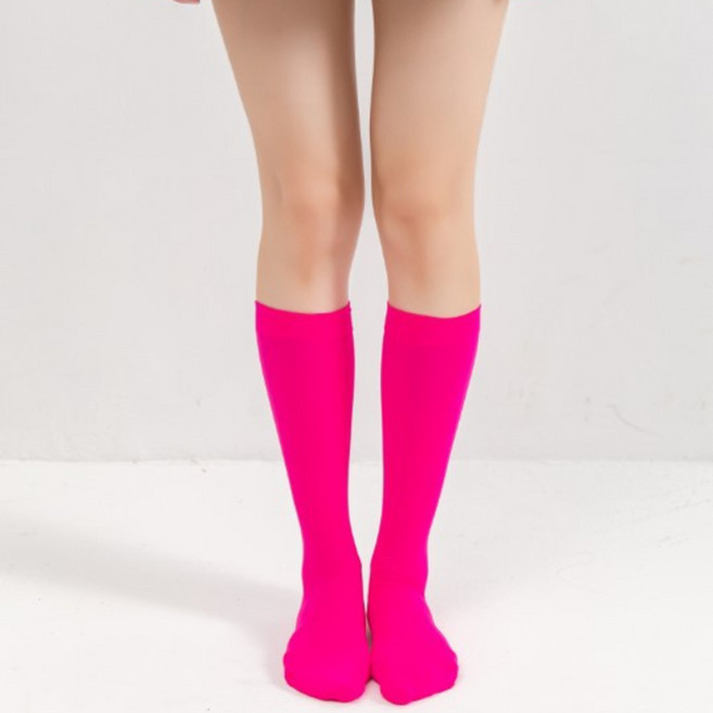 더시럽 여성용 루나 컬러포인트 종아리 스타킹 2p