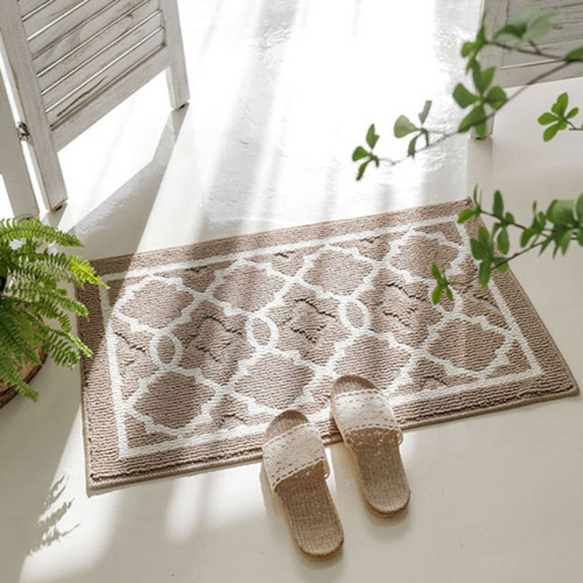 미스모네 SOHO 북유럽 사이잘룩 발매트, 베이지