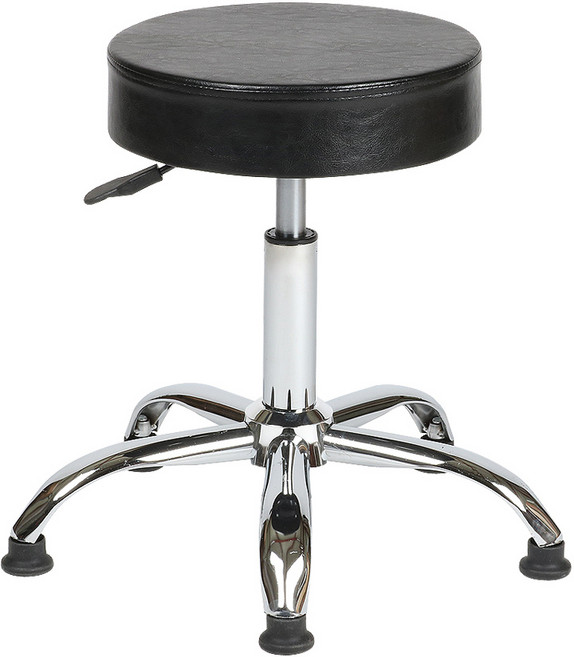 도리퍼니처 동글이 보조의자 고정형, 블랙, 1개