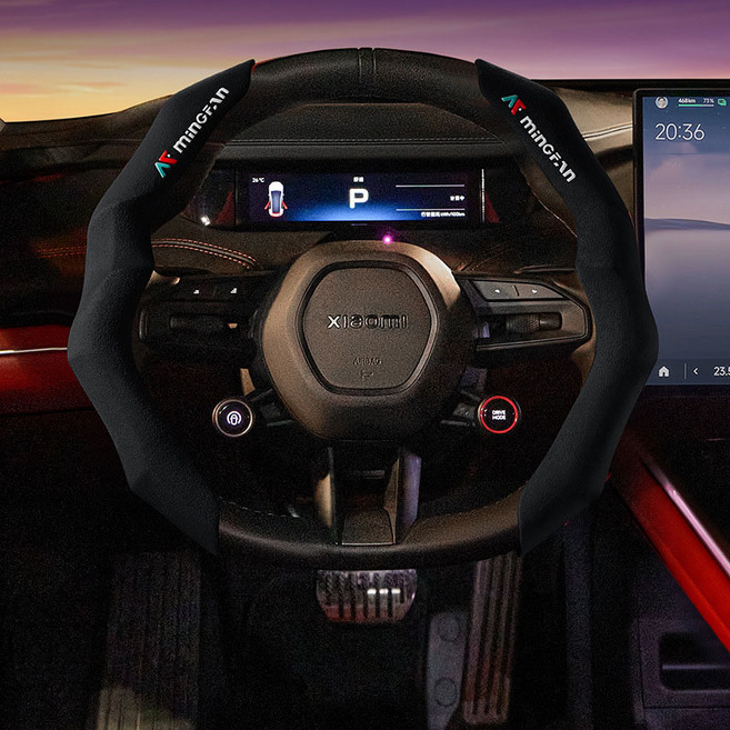 Ez2mk 고급진 사계절 차량용 스티어링휠 커버 MS-1670, 블랙