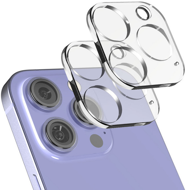 모란카노 강화유리 풀커버 휴대폰 카메라 투명 보호필름 2p 세트, 1세트