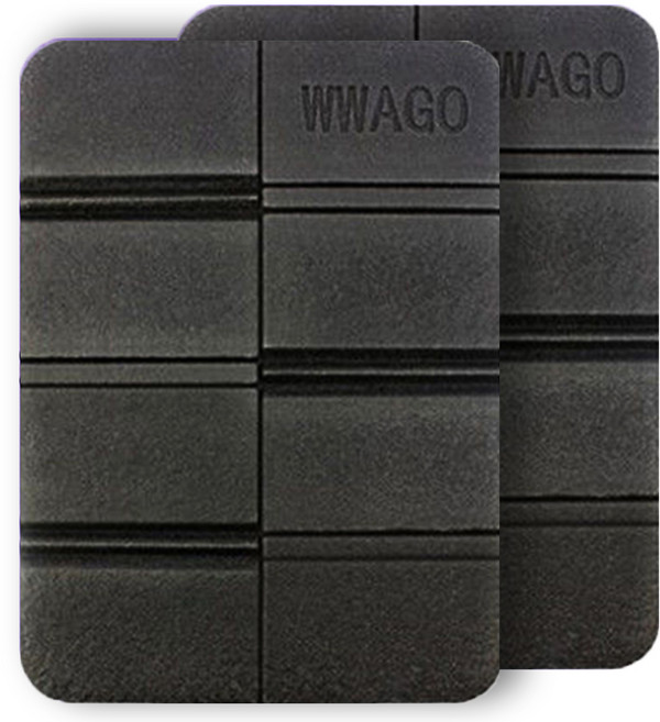 르블랑 초경량 휴대용 접이식 등산 방석 CP015 2p, 블랙