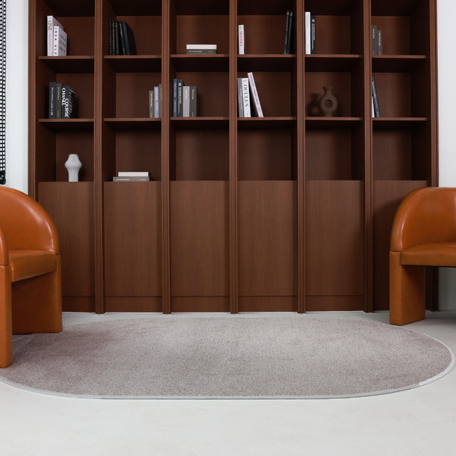 엄마가만든집 먼지없는 에그쉘 타원형 극세사 러그