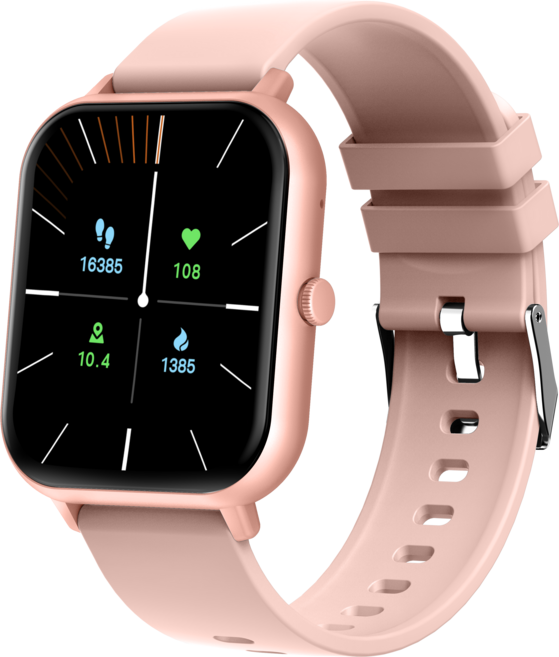 라플루 웨어러블 통화 스마트워치 RS-05, 핑크, 4.6cm, 블루투스