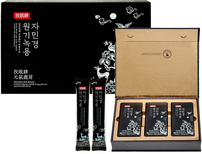자민경 원기녹용 건강즙 30p + 쇼핑백, 300g, 1박스