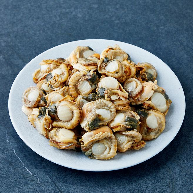 바다자리 국내산 생물로 데친 가리비살 (냉장), 1개, 400g