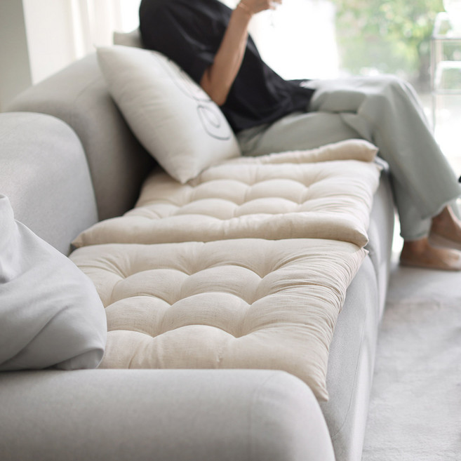 휴디자인 워싱면 빵빵이 사각 방석