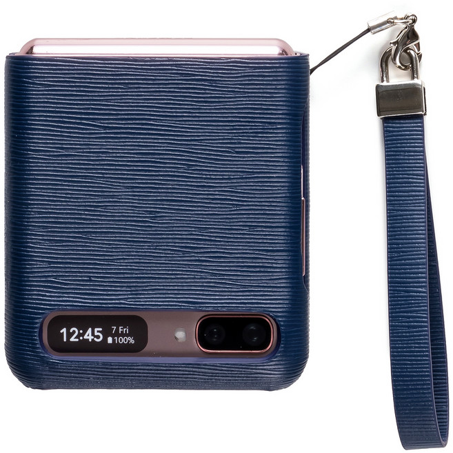 본아띠 클래식 가죽 휴대폰 케이스 + 핸드 스트랩