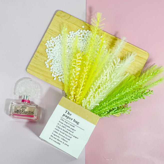 러블리팜 조화 팜파스 꽃 3종 + 페이퍼백 세트, 믹스A, 1개