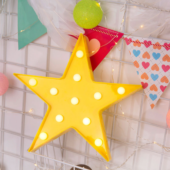 모스틱 마퀴라이트 인테리어 LED 무드등 한강 조명 스타, 옐로우