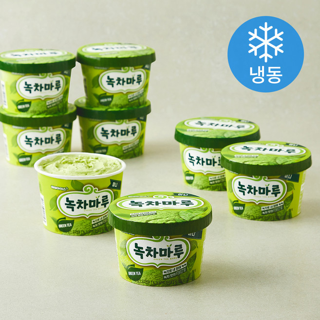 해태아이스 마루미니컵 녹차 (냉동), 8개, 1개입, 270ml