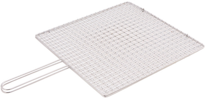 4BNK 스텐 손잡이 양면 석쇠 메쉬형, 1개