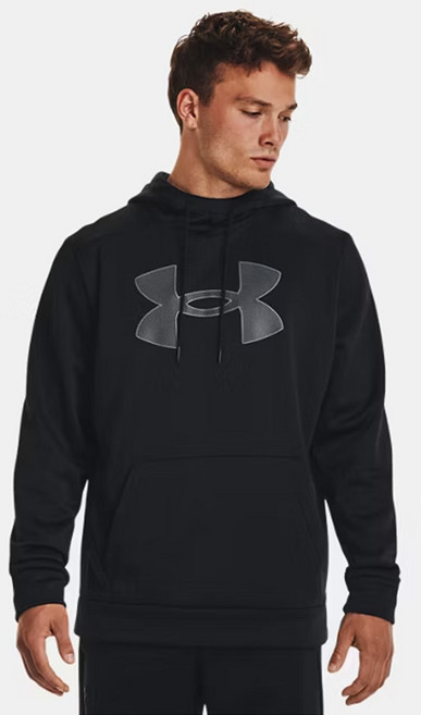 UNDER ARMOUR 安德瑪 男款 UA Armour Fleece 大標誌連帽衫 1373352-001