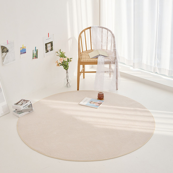 이니띠움 컬러 마일드 원형 러그