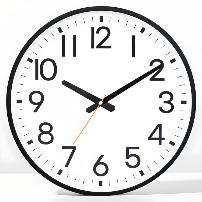 Marchenmond 韓國製 Royal系列 大型靜音掛鐘 40cm 黑色