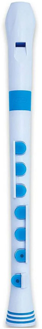 NUVO 直笛 Recorder+ N320RDWBL-G 白色+藍色, 白色 + 藍色, 1個