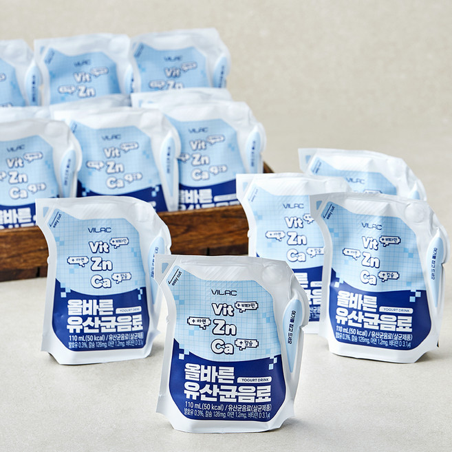 비락 올바른 유산균 음료, 18개, 1개입, 110ml