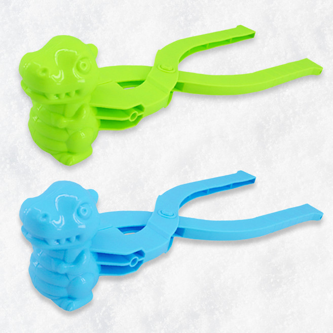 스투피드 스노우볼 메이커 눈집게 완구 공룡 대형 32cm, 랜덤 발송, 2개