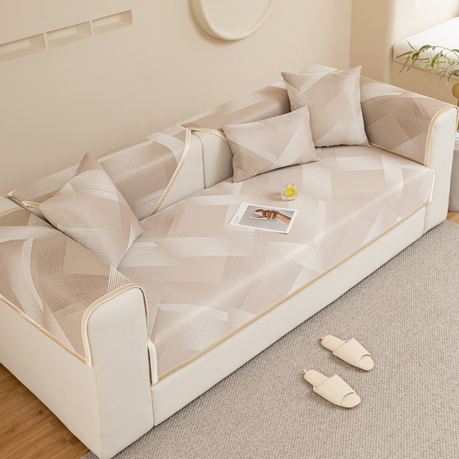 DM 라인텍스쳐 고급 쇼파커버, 브라운