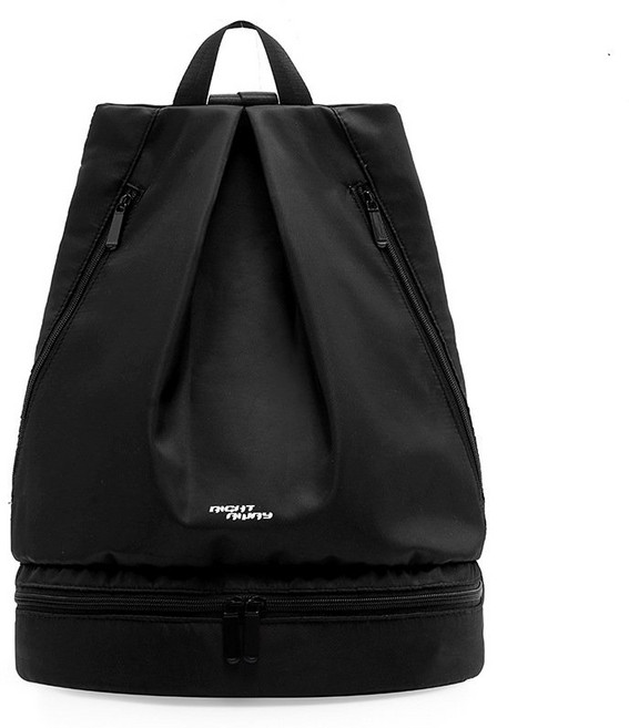 여성 신발 수납 요가 스포츠 백팩, 01 클래식 블랙, 1개