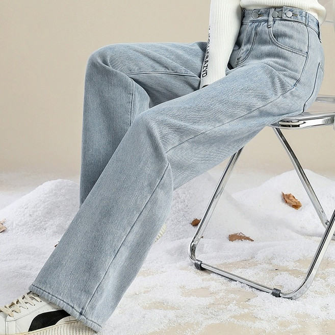女款Veluon刷毛牛仔褲