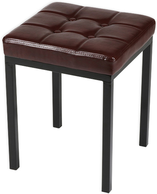 도리퍼니처 솔리드 보조 의자 스툴, 브라운, 1개