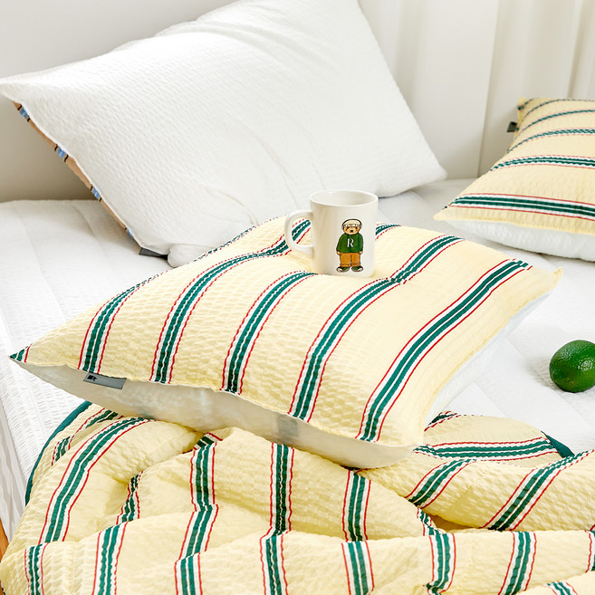 심플럭스 코지 스트라이프 시원사커 베개커버