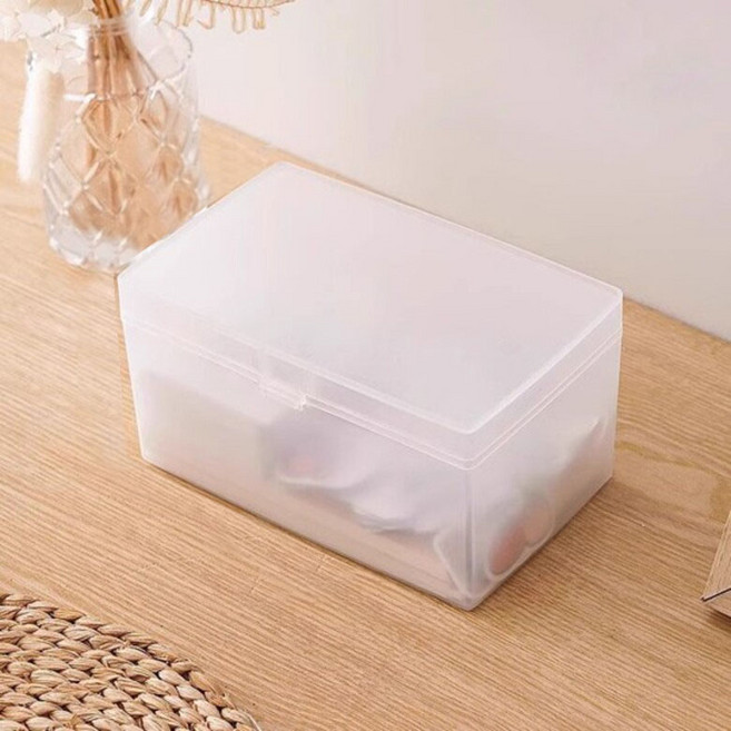 벤프 포카 보관함 라운드 중형, 1개, 반투명