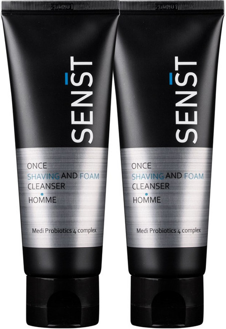 센스트 원스 쉐이빙 앤 폼클렌저 옴므, 2개, 120ml