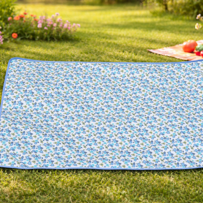 더해피 접이식 피크닉매트, 26 플라워 스카이