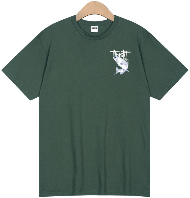 팀스핏 18수 피싱클럽 로고 반팔 티셔츠