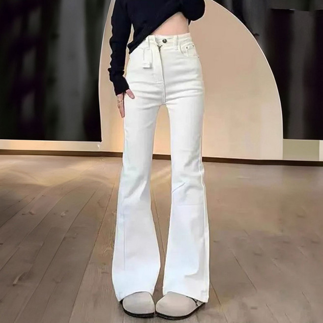 메이첼 여성용 키모라스 하이웨스트 부츠컷 팬츠 11075